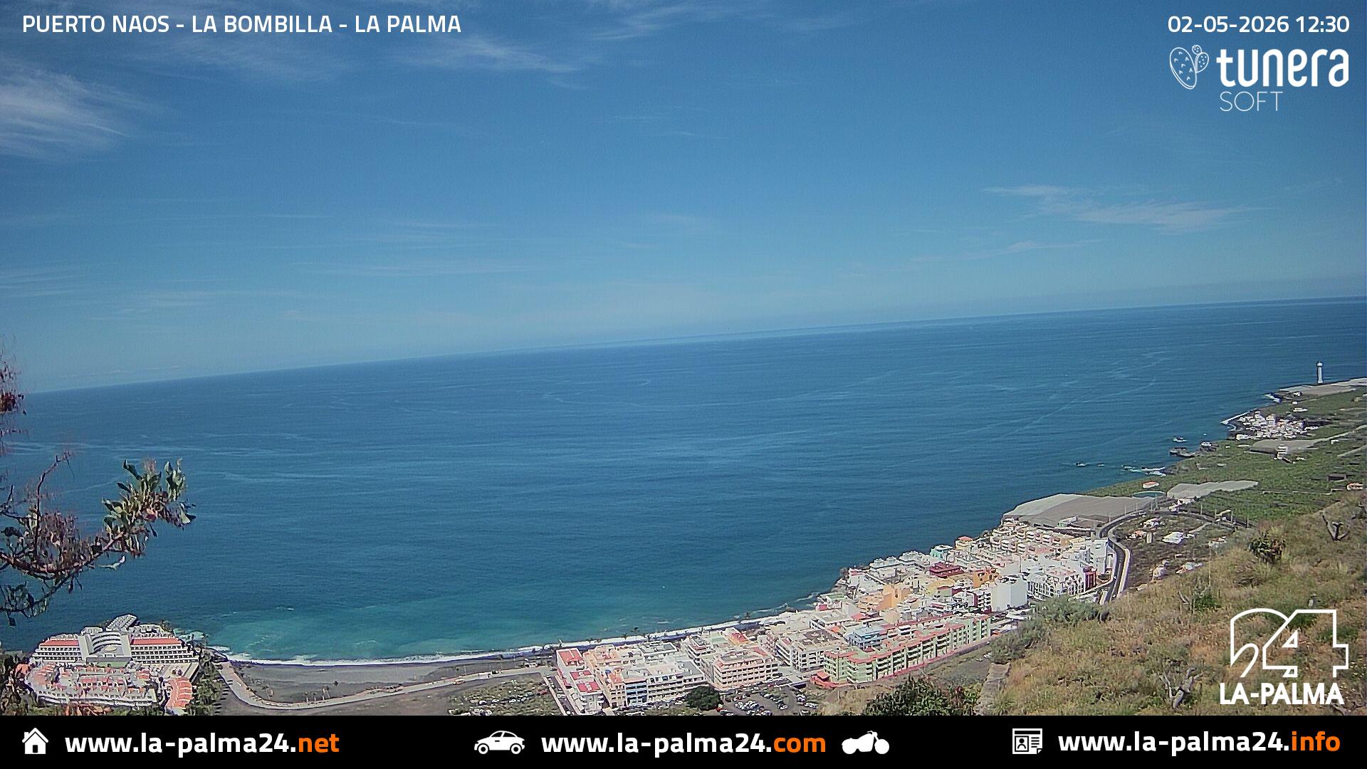 Puerto naos - Bombilla Webcam Live