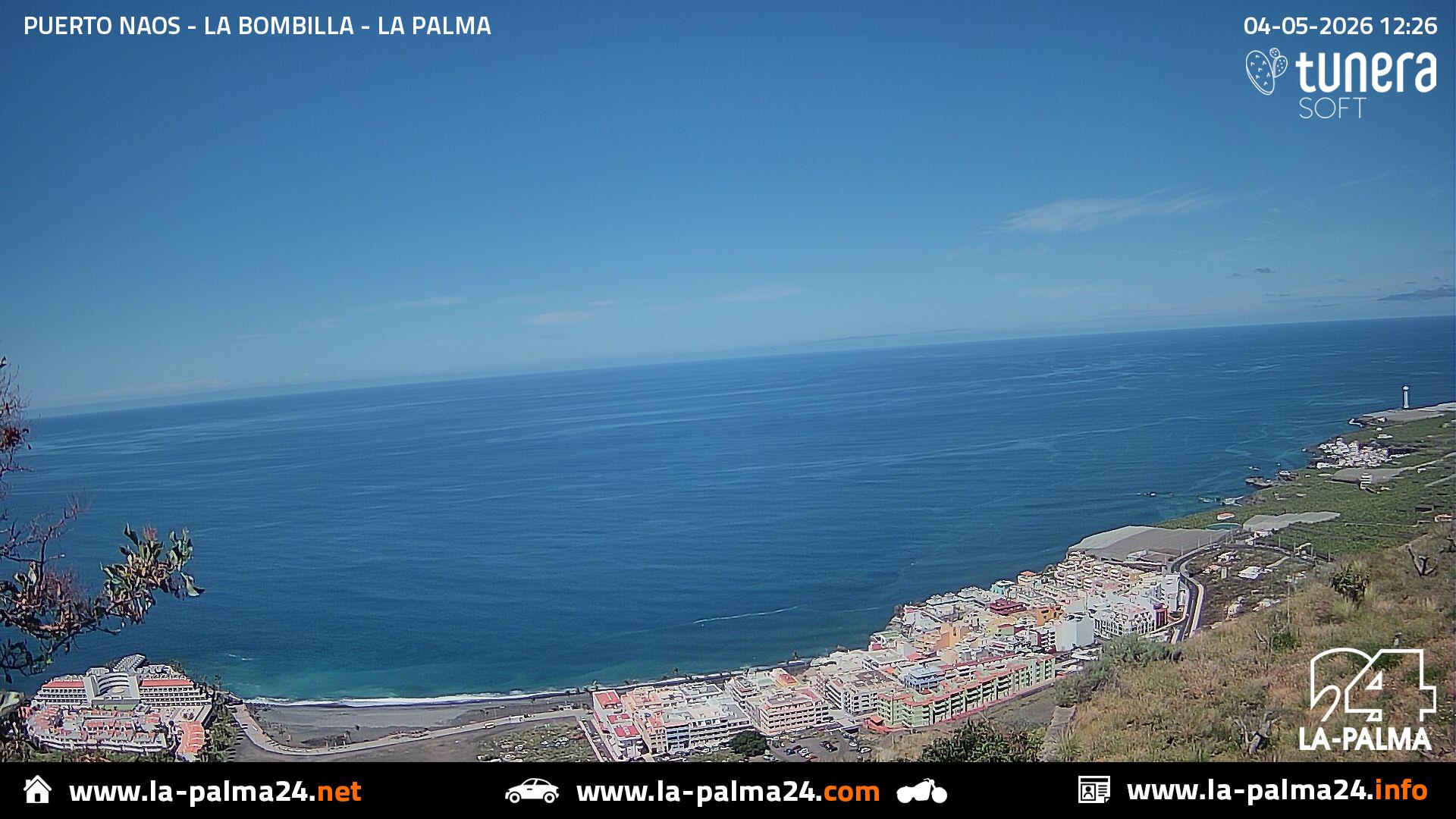 Puerto naos - Bombilla Webcam Live